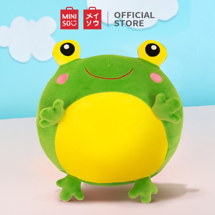 Miniso Mainan Mewah Seri Tumbler Bulat Boneka Mewah Hewan Lembut Menye