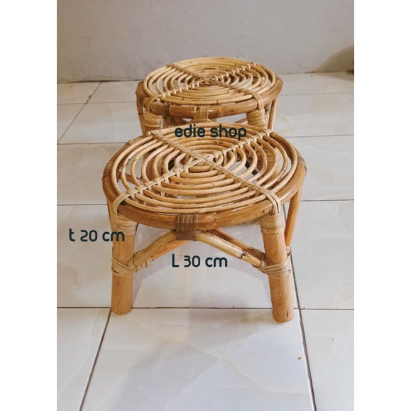 Dingklik Rotan Dingklik Jongkok Dingklik Rattan pendek