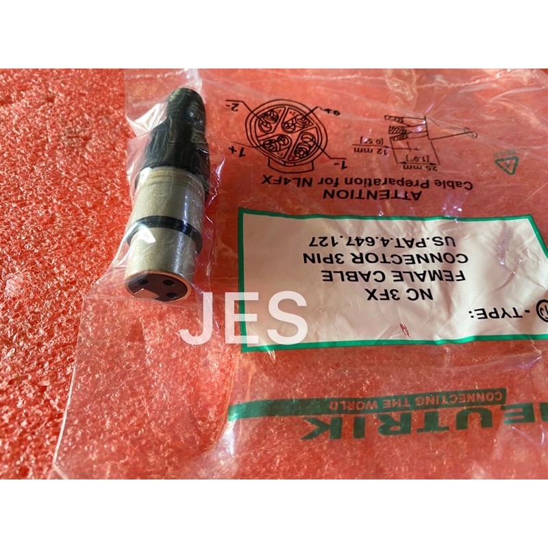 Jek Canon 3Pin Female Neutrix