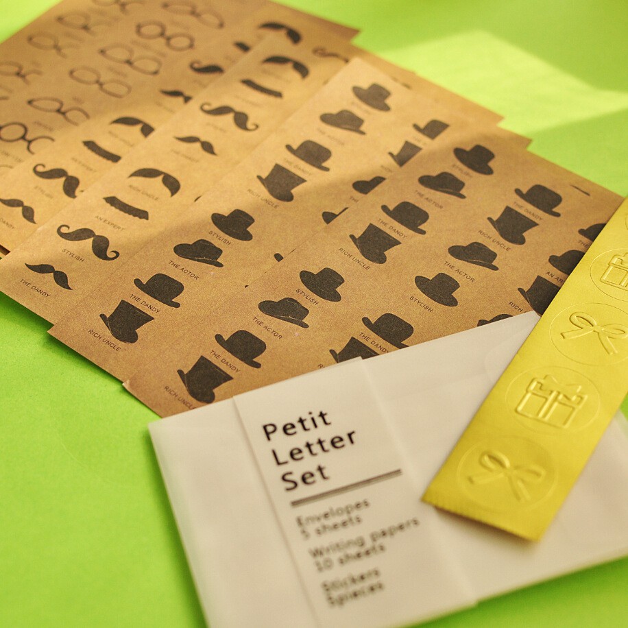 

Petit Letter Set : Kertas Surat Kraft Coklat dan Amplop Transparan Gaya Vintage