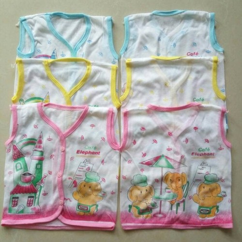 BAJU BAYI LENGAN KUNTUNG MERK MEGA 3PCS/6PCS - BAJU BAYI MEGA SNI