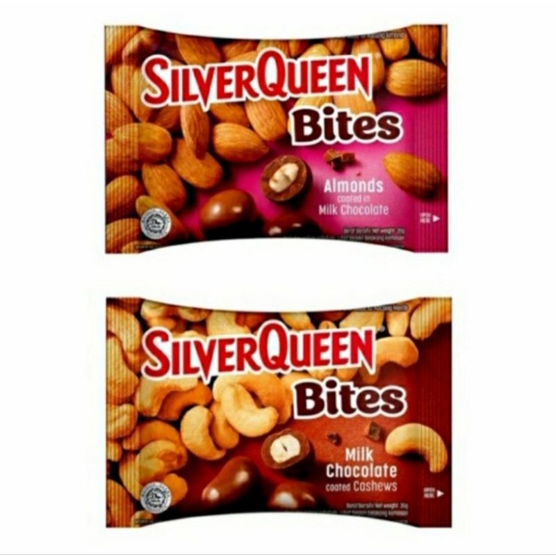 cokelat coklat silverqueen bites 35 gr