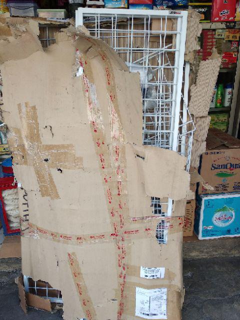 Rak Keranjang Wm Kd 5ssn Putih Tempat Snack Makanan, Roti Warung Anddisplay