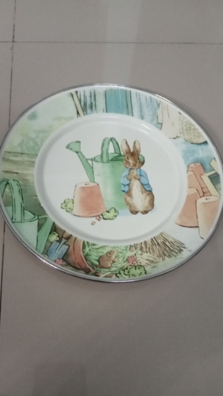 Piring Enamel 22cm Motif