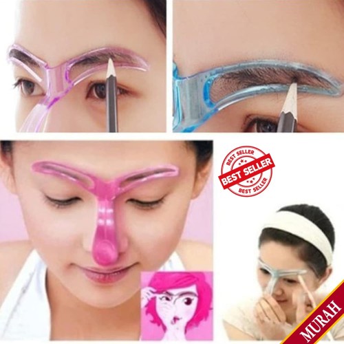 Cetakan Alis Eyebrow Template Alat Cetak Alis Gagang Eyebrow Per 1PCS