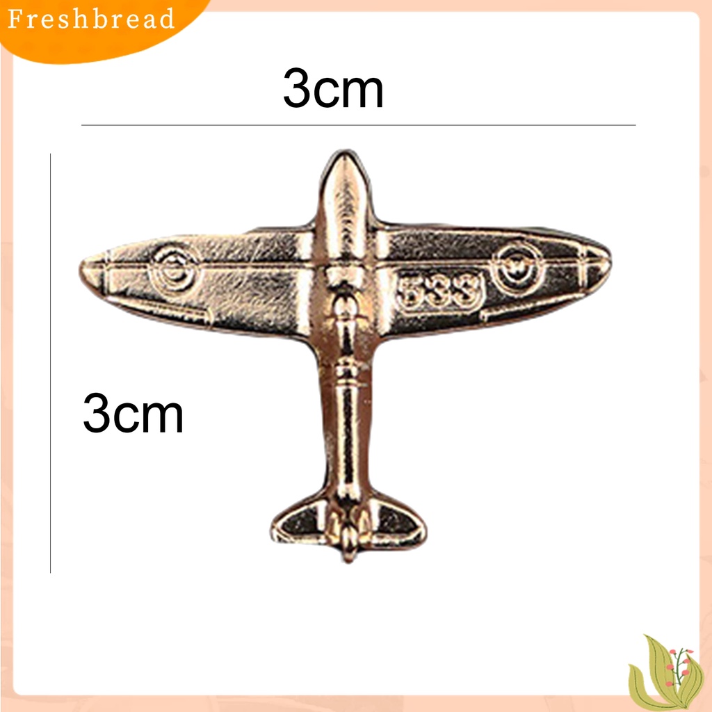 [ TERLARIS]Collar Clip Luxury Plane Shape Alloy Pilot Miniature Aircraft Collar Clip for Wedding