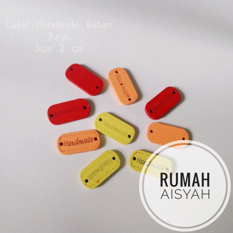 

Label Handmade Bahan Kayu