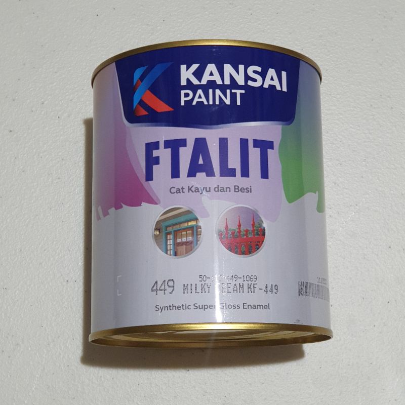 

Cat Ftalit Milky Cream-449 / Cat Minyak / Cat kayu / Cat Besi - 1 KG