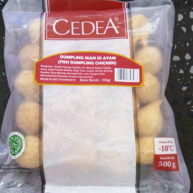 

Fish dumpling chicken cedea 500gr