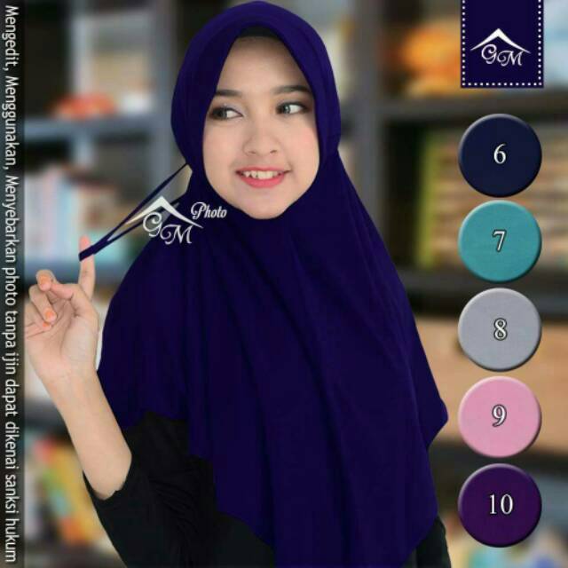 Hijab Serut Polos Amanda Jilbab Instan Cantik