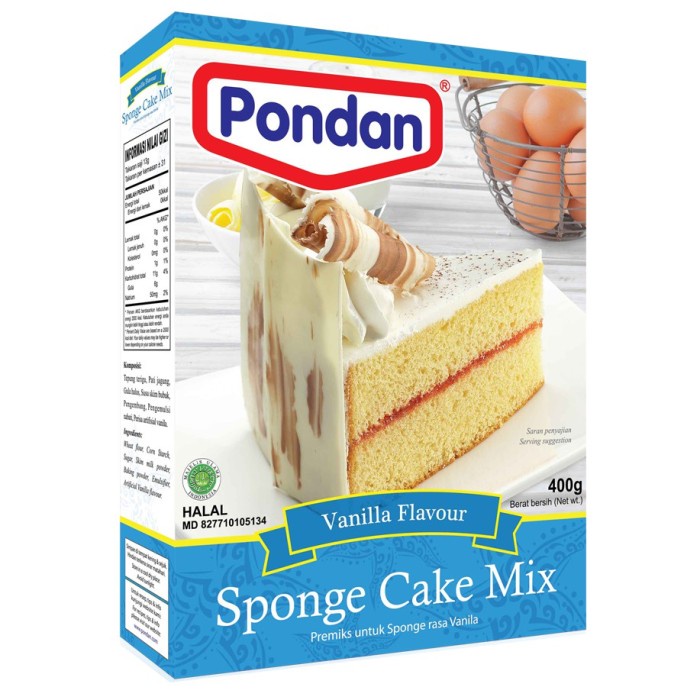 

Pondan Cake Mix Special Vanilla 400 Gr