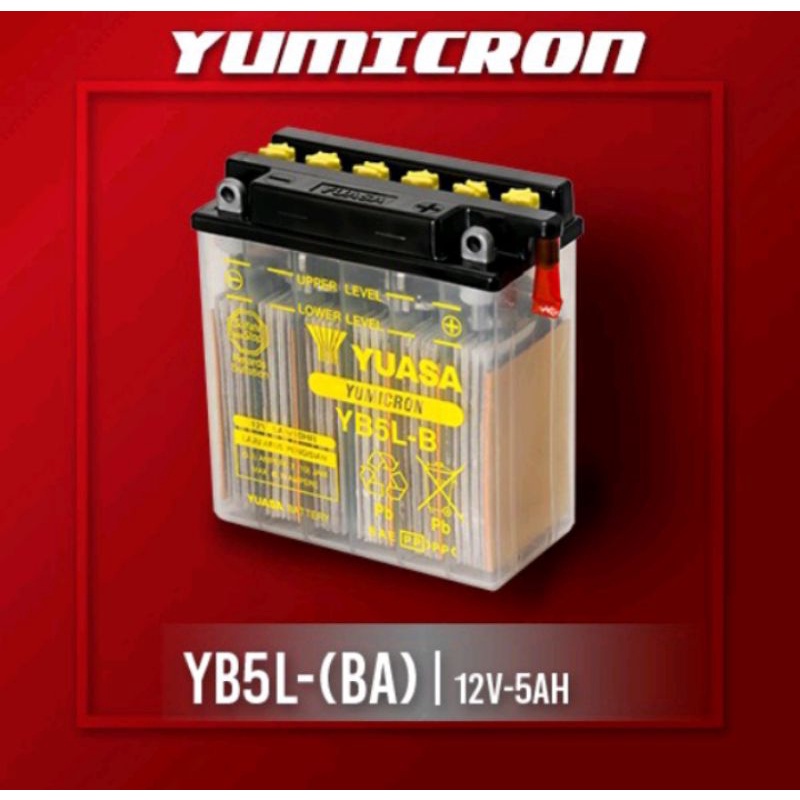 Jual Yuasa Aki YB5L-B Jupiter MX 135 Vega RX-Z Mio RX-R Shogun Satria