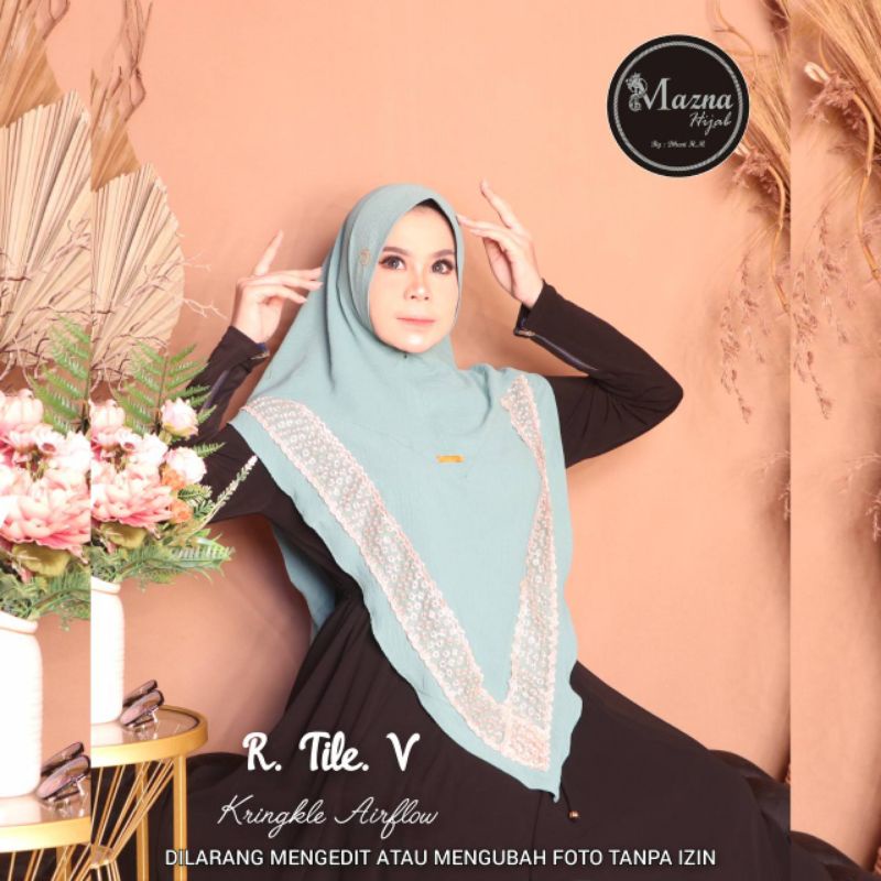 Jilbab R TILE V ori Mazna