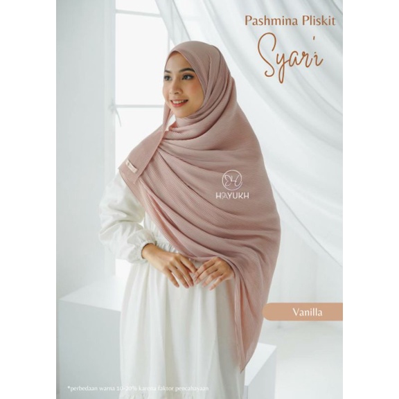 Pashmina Plisket Pliskit Jumbo Syari
