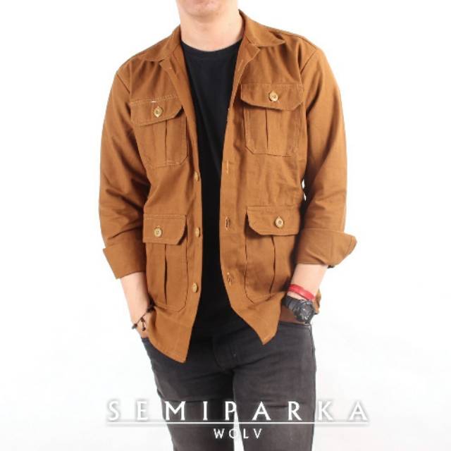 Jaket Semi Parka/Jaket Canvas Drill #Ori- WOLV.