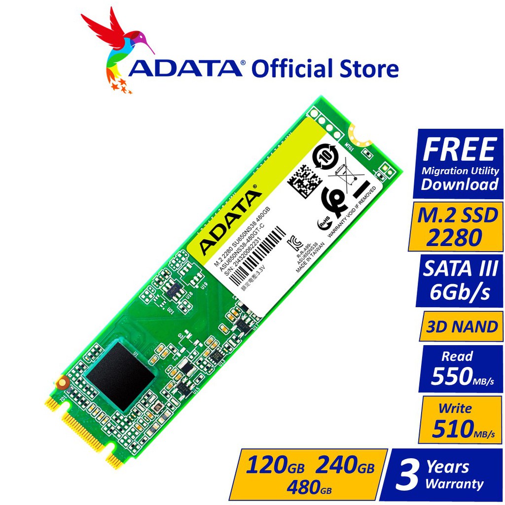 ADATA SSD SU650 M.2 2280