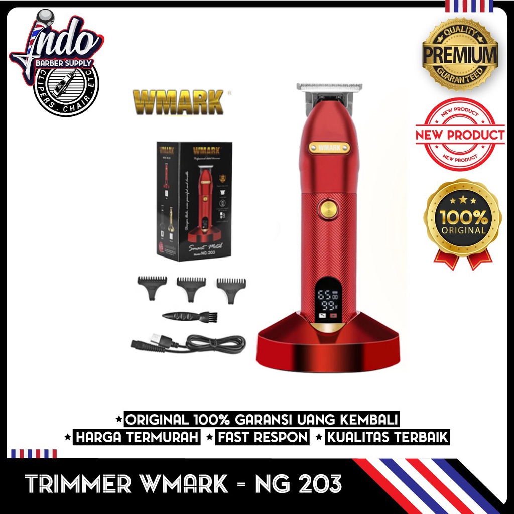 WMARK TRIMMER 203 FULLMETAL / ALAT TUKANG CUKUR RAMBUT JENGGOT PREMIUM