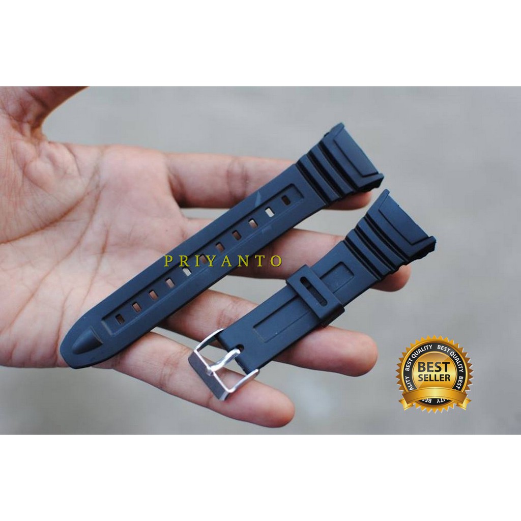 Tali jam tangan casio W-96 H W96H W 96H tali jam casio W-96H Hitam