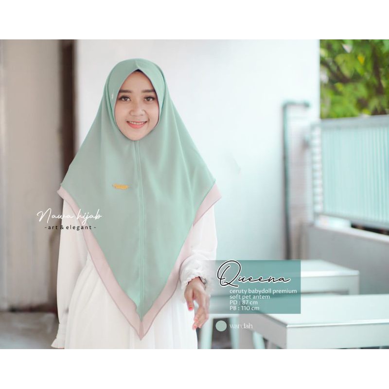 TERBARU HIJAB INSTANT DEWASA VERUTY BABYDOLL PREMIUM DOAUBLE LAYER POLOS by NAWA HIJAB ORI