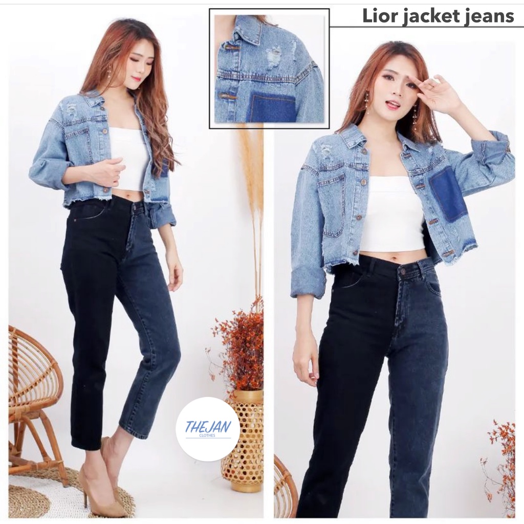 Lior jacket jeans wanita by Genijeans