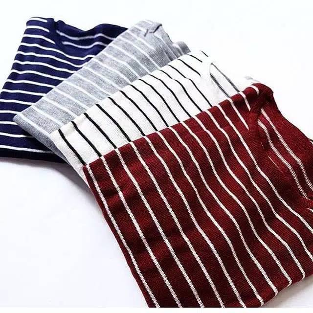 Adeline stripe knit rajut wanita