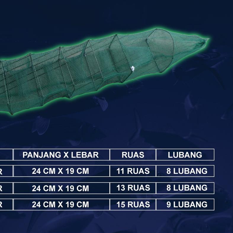► Aquapro Bubu Naga Perangkap Ikan Udang Kepiting Lobster 11/13/15 Ruas Anti Karat WJWB ♫
