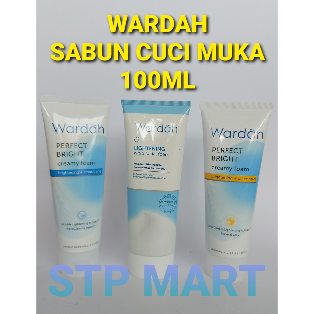 NEW WARDAH LIGHTENING &amp; PERFECT BRIGHT CREAMY FOAM TUBE 100ML // SABUN CUCI MUKA WARDAH