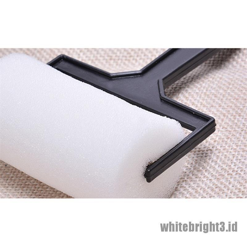 (white3) 3pcs / Set Kuas Roller Cat Bahan Busa Warna Putih Untuk Anak