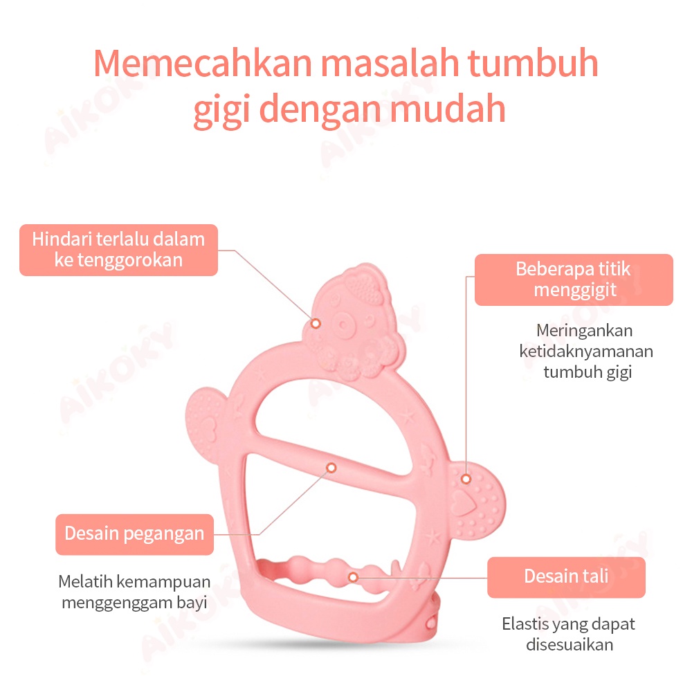 AIKOKY Gigitan bayi teether gelang/Teether bayi gelang BPA Free