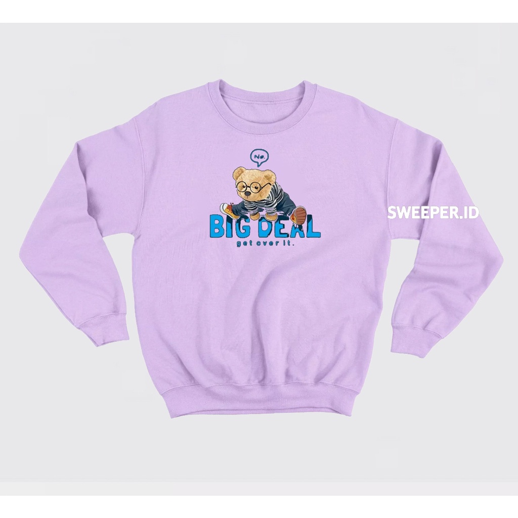 SWEATER CREWNECK BIG DEAL BAHAN FLEECE BAHAN FLEECE