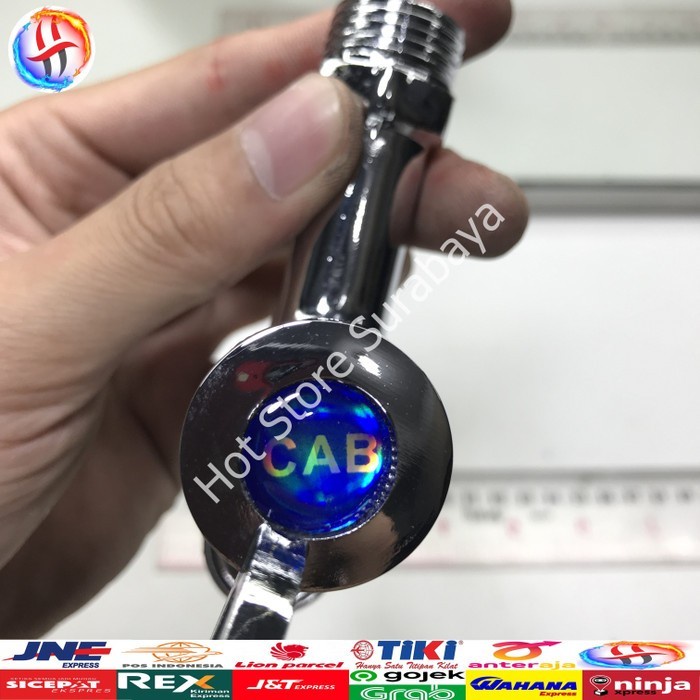 Kran Air Keran Taman 1/2 Inch CAB Engkol Daun Kuningan