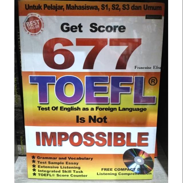 Get Score 677 TOEFL Is Not Impossible (Buku TOEFL)