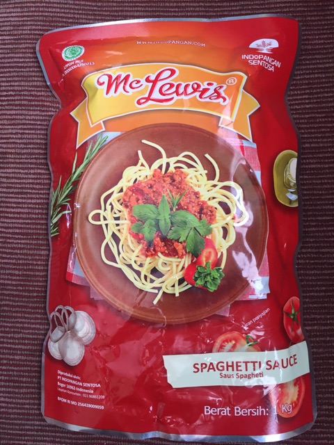 Mc lewis sauce barneque / spaghetti / blackpper