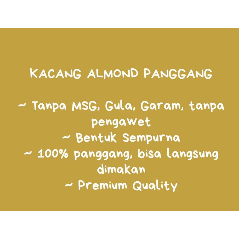 

Kacang Almond Panggang