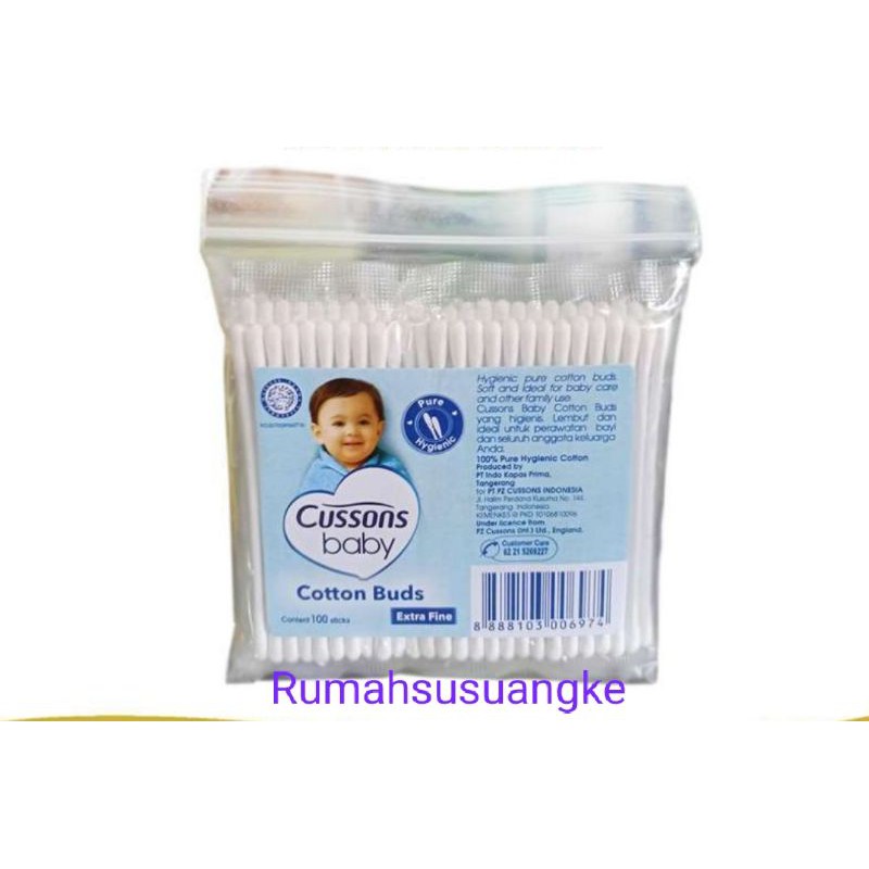 Cussons cotton buds extra fine dan regular 50 &amp; 100 sticks