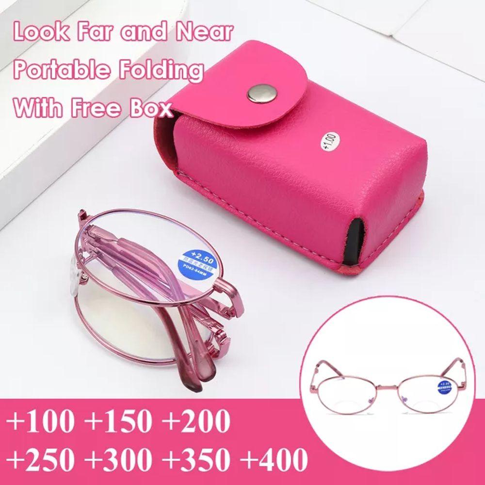 Mxbeauty Kacamata Baca Lipat Portable Baca Pembesar Bifocal Kacamata Komputer Vision Care Look Far And Near Anti Radiasi Anti Blue Light Presbyopia Eyeglasses