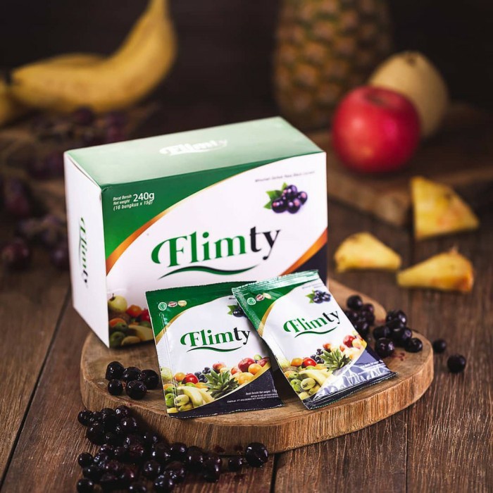 Flimty Fiber Herbal Detox Usus Berat Badan Halal BPOM Original