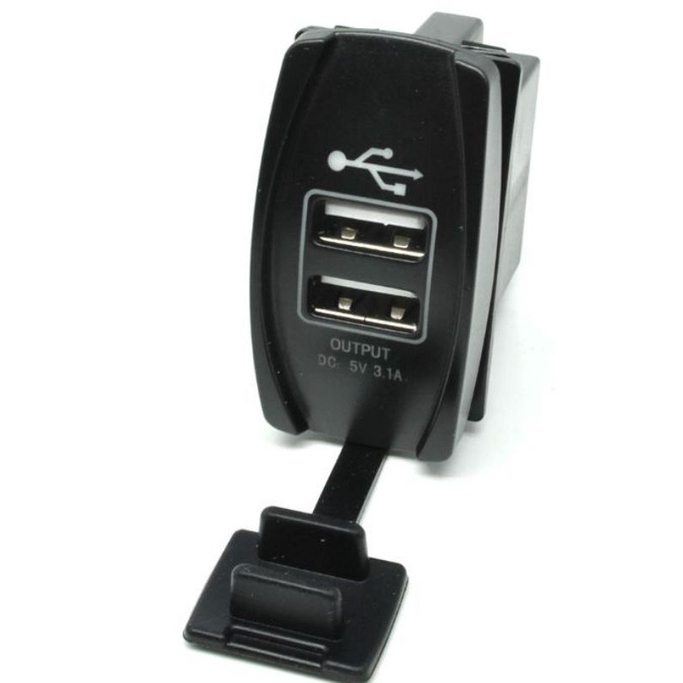 USB Charger Motor 2 Port DC 12-24 V