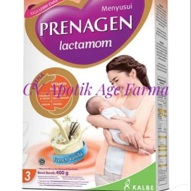 

Prenagen Lactamom Vanilla 400 g atau gram (Kalbe Farma)