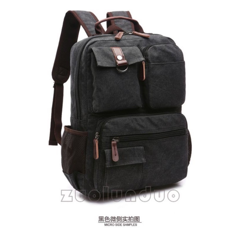 Tas ransel/gemblok/backpack/punggung kanvas mugu 8678 original