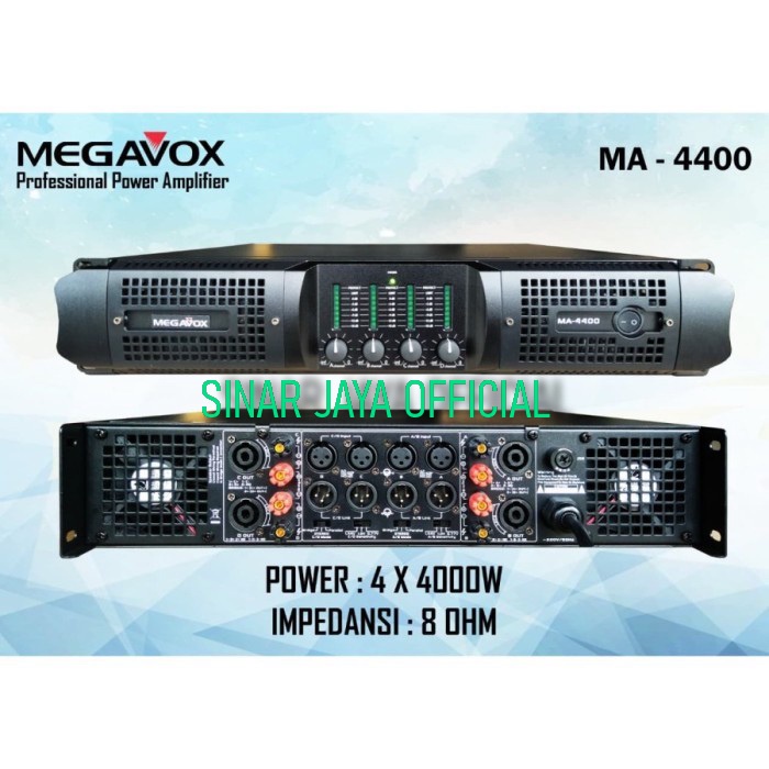 POWER AMPLI MEGAVOX MA4400 POWER MEGAVOX