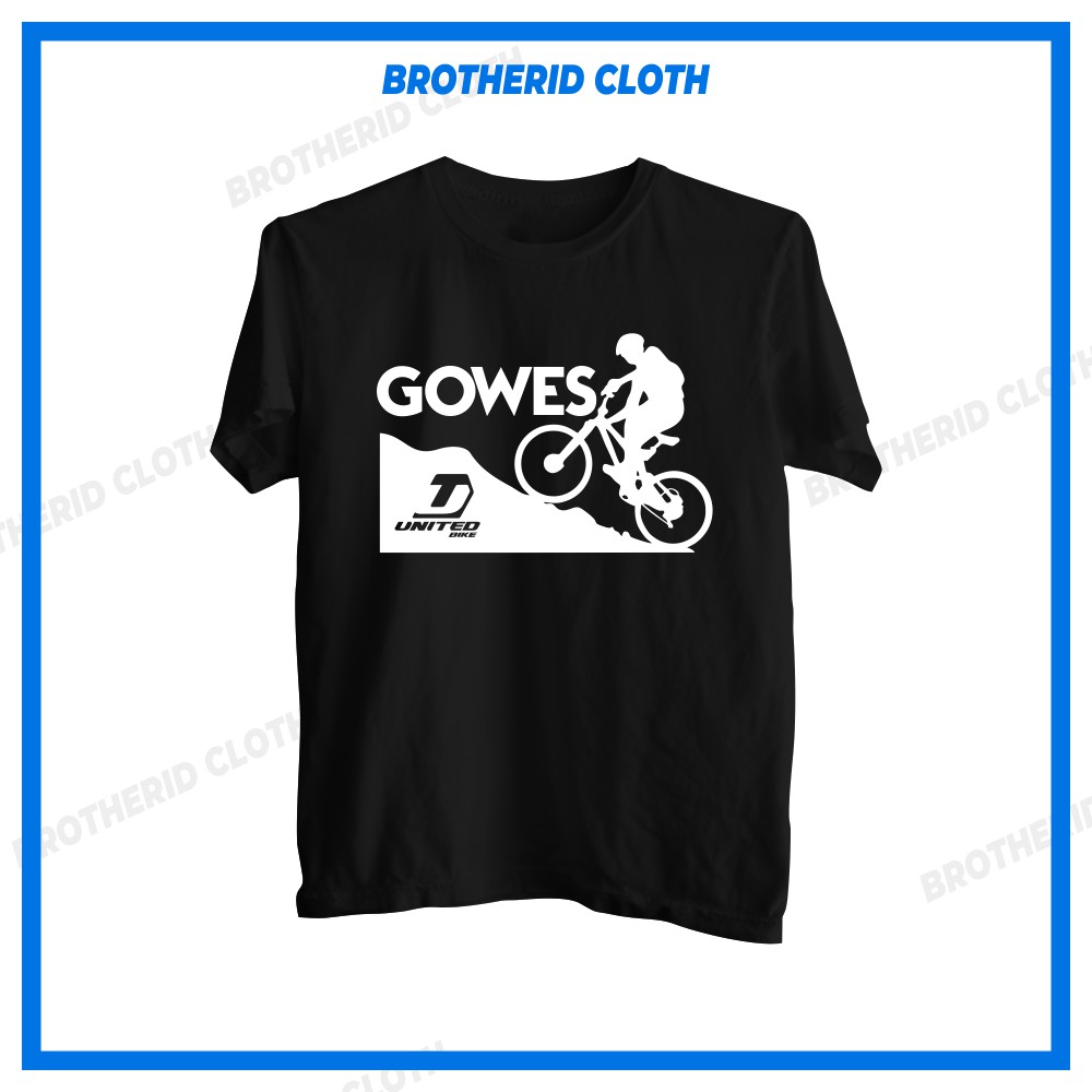  Kaos  Gowes United  Bike Baju Distro Sepeda Combed 30s 