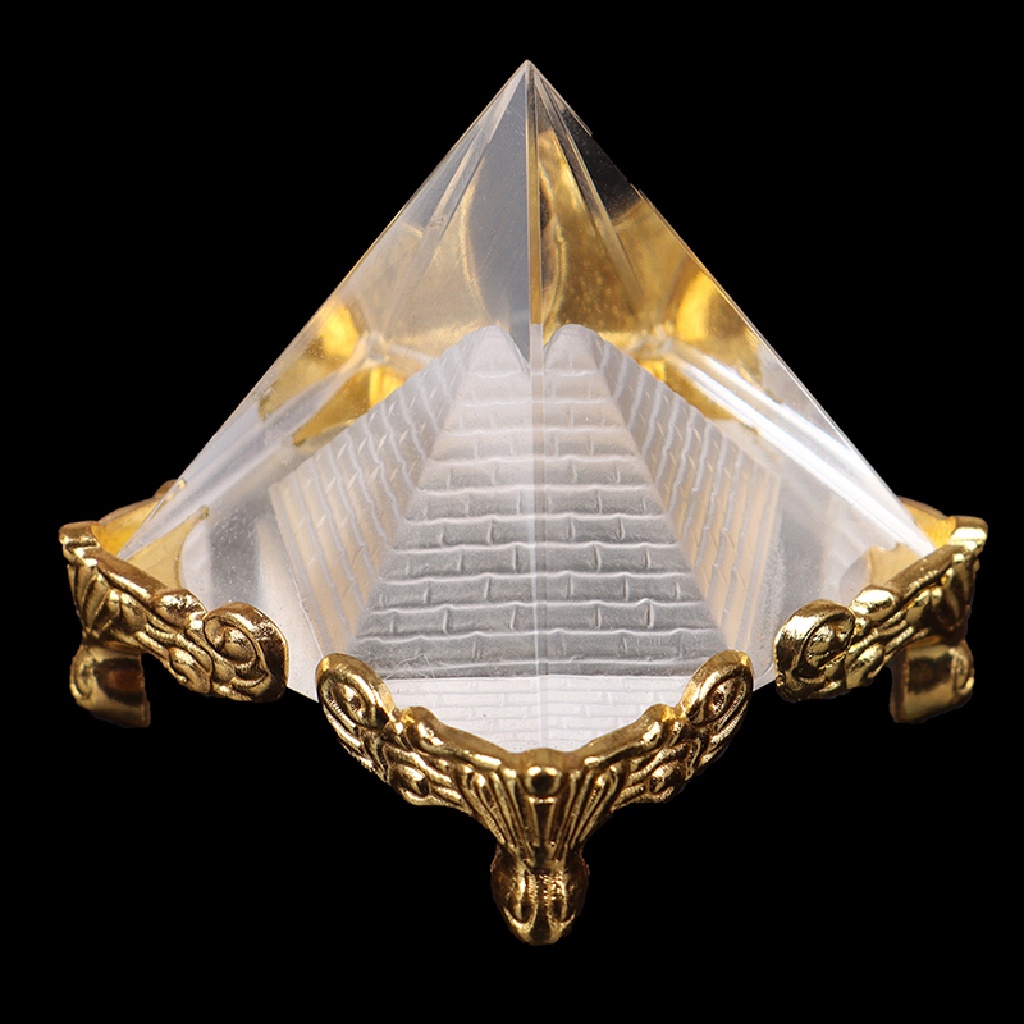 1pc Ornamen Piramida Kristal Mesir Feng Shui Untuk Dekorasi Rumah
