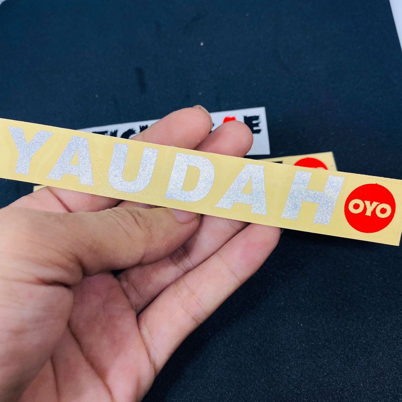 Sticker yaudah oyo cutting sticker oyo sticker motor OYO