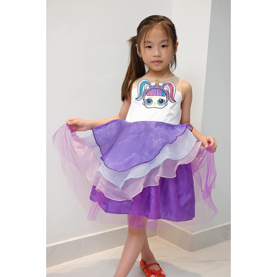 Dress Anak Perempuan Purple&amp;Pink