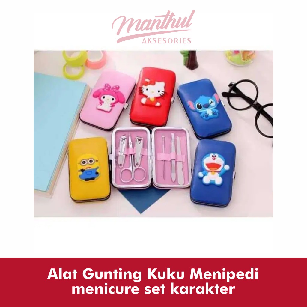 Alat Gunting Kuku Menipedi menicure set karakter