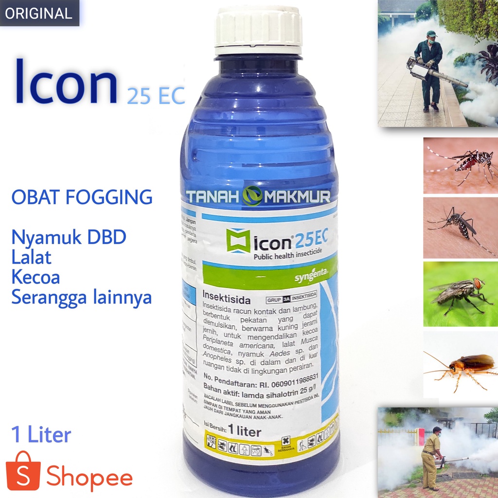 Jual ICON 1 LITER 25 EC OBAT FOGGING NYAMUK DBD LALAT KECOA PALING