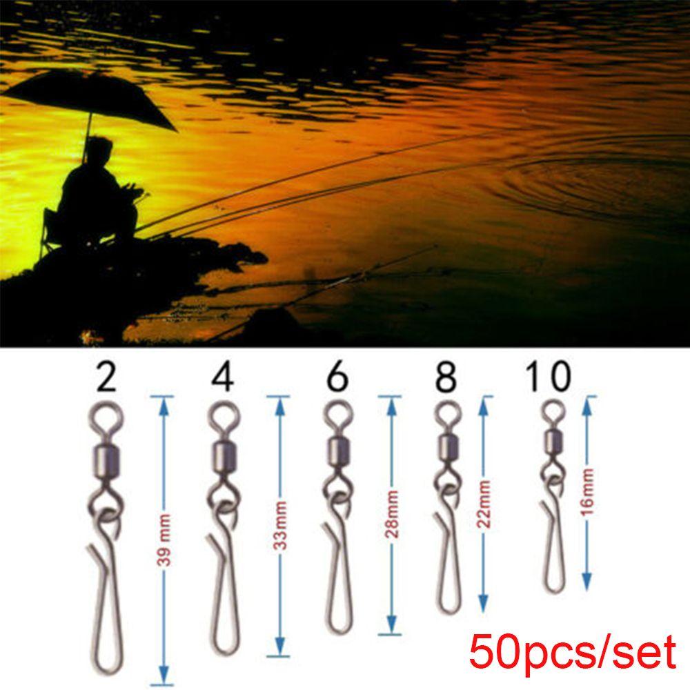 TOP 50pcs Konektor Snap Pancing Dengan Pin Bahan Stainless Steel Baru Ukuran2# Kepada10# Ball Heavy Duty