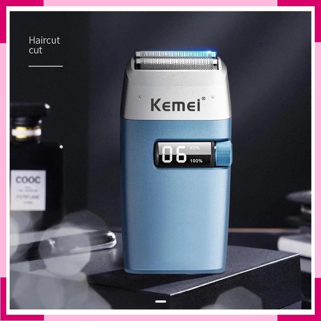 KEMEI 3385 Original Alat Cukur Rambut Hair Clipper Razor Shaver Twin Blade Trimmer Botak KM3385 KM3385