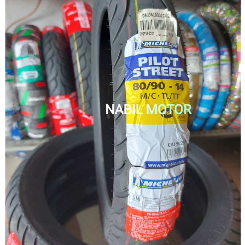 Ban Michelin Pilot Street 80/90 - Ring 14 - Tubeless